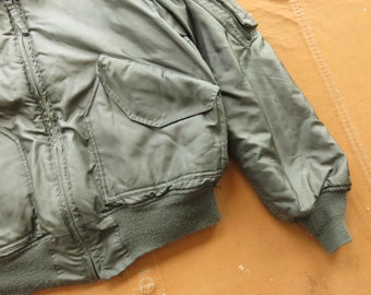 ★80s★USA製★I.Spiewak & Sons, Inc.★CWU-45★ 1980's Patched CWU-45/P Flight Jacket Medium – Little Chum