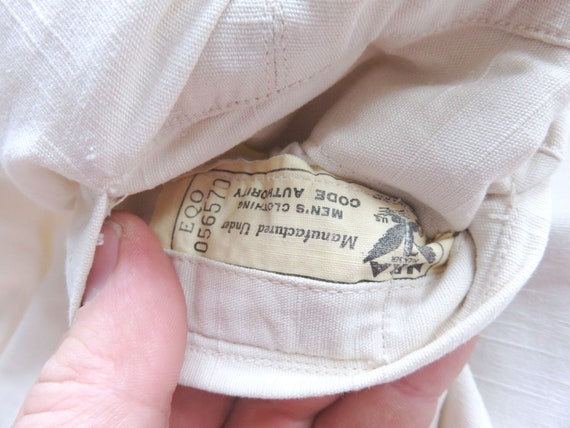 Small 30s White Sport Jacket / NRA Label Nationa … - image 8