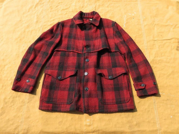 Large 40s / 50s Sears Fieldmaster Mackinaw Jacket… - image 1