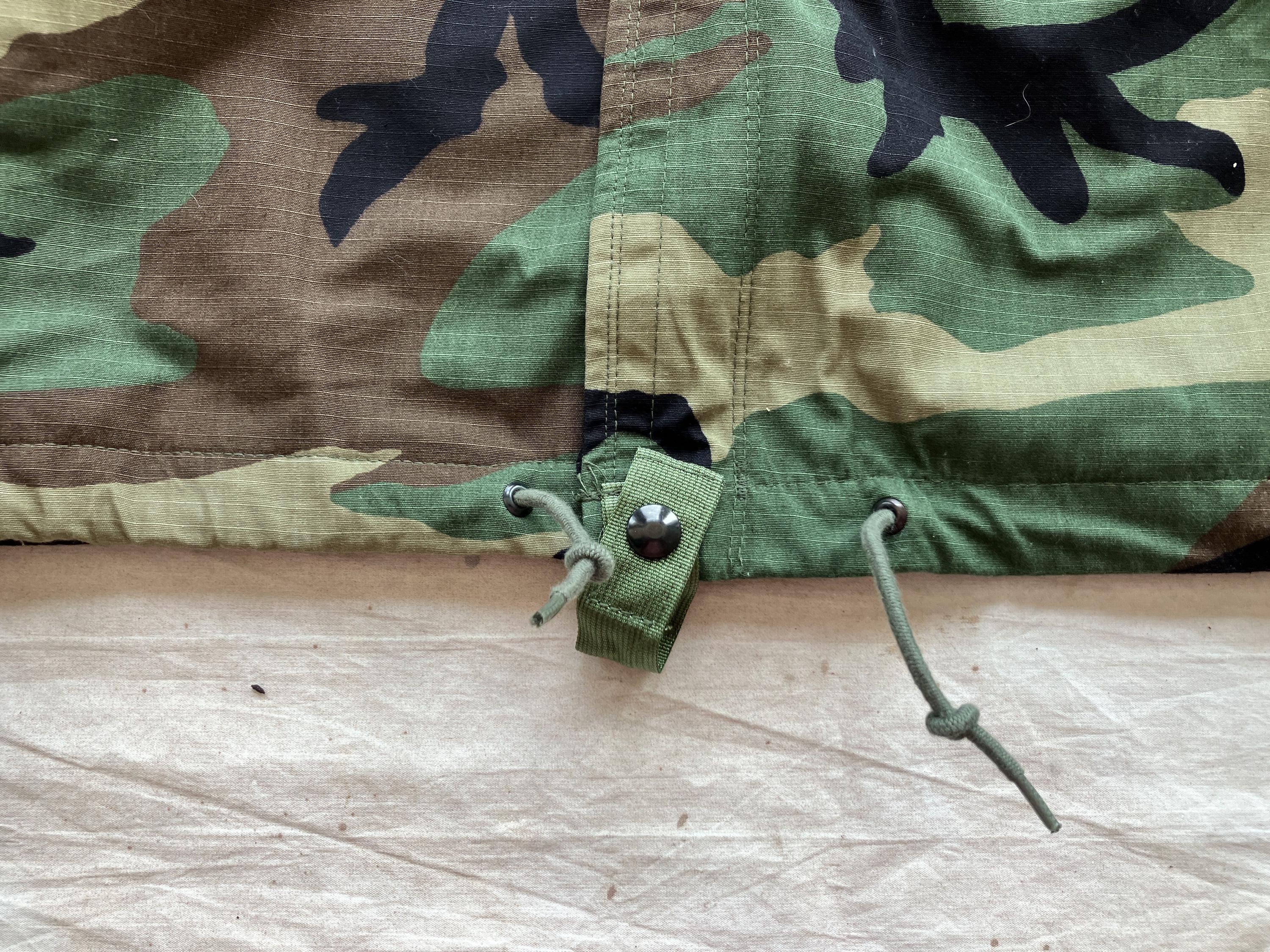 NYLON 迷彩 jacket 00s military Small / Medium 00s Woodland Camo Chemical Protective Hooded