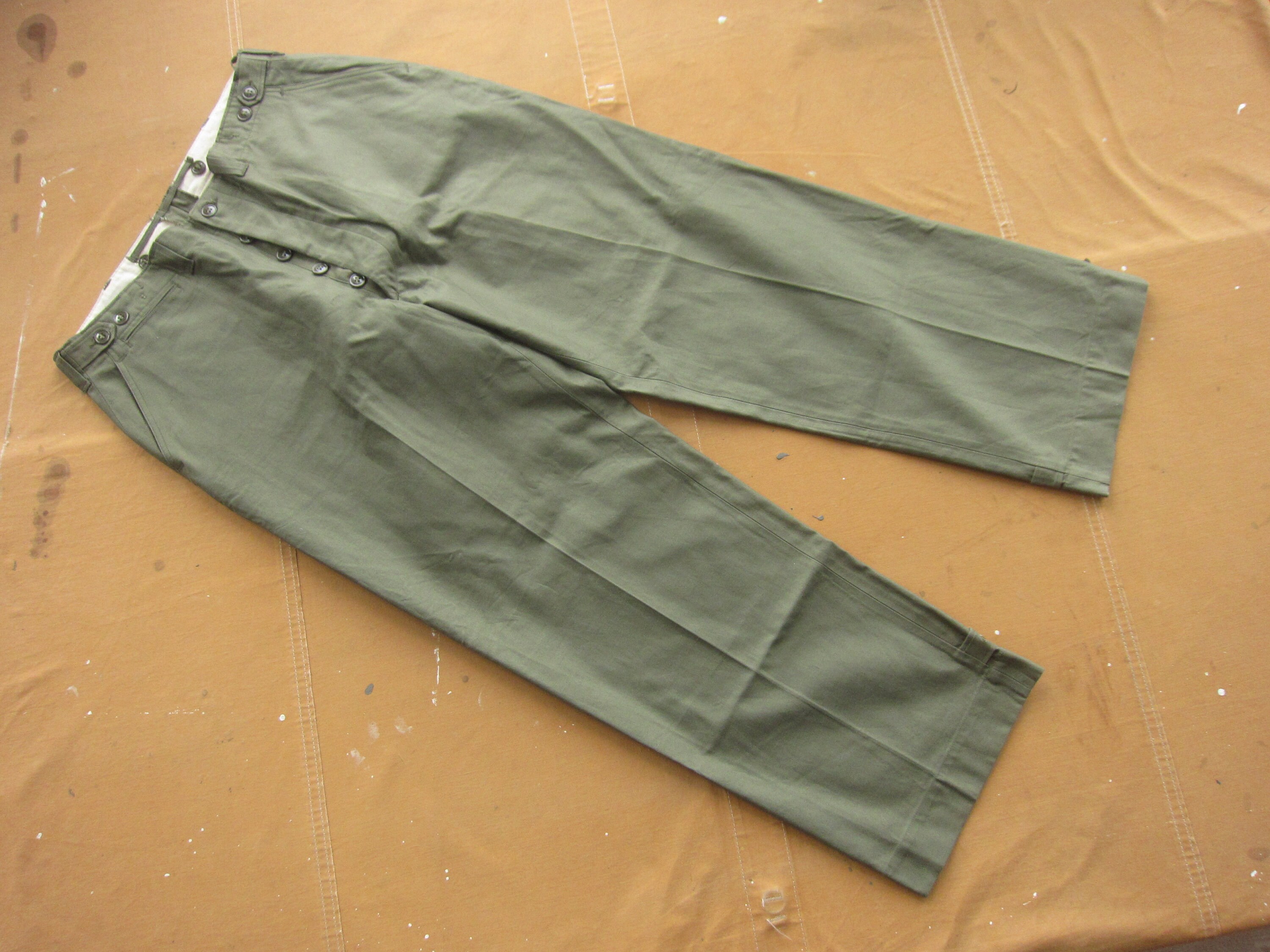 38 X 32 40s US Army M-43 Field Pants / Button Fly Cotton - Etsy