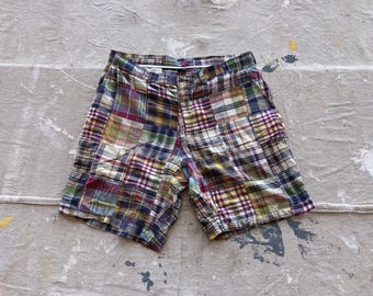 パンツ 90s Ralph Lauren Cotton Madras Patchwork Polo Prepster Patchwork Madras Pant