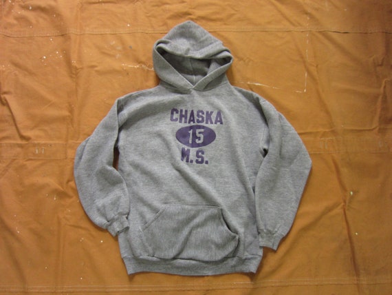 Medium 70s Russell Tri-Blend Hoodie / Hooded Sweat