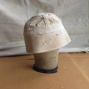 XS 40s US US Navy White Cotton Bucket Hat / Sailor Uniform Crackerjack Middy Hat