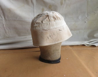 XS 40s US US Navy White Cotton Bucket Hat / Sailor Uniform Crackerjack Middy Hat