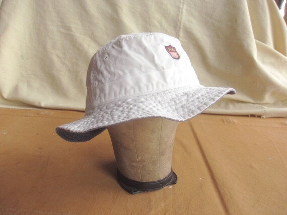 Large 90s Polo Golf Bucket Hat / White Cotton 199… - image 1