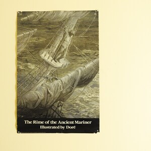 Vintage Literary Poster / Gustave Dore Poster / The Rime of the Ancient Mariner