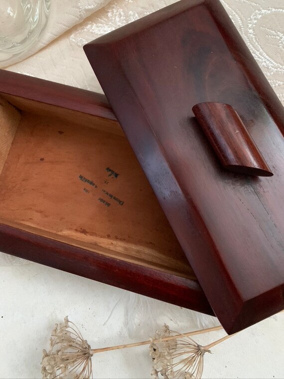 Minimalist Wooden box, Dark Mahogany polished, So… - image 4