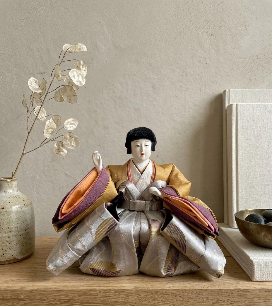 JAPANESE TRADITIONAL DOLL, Original Hina Ningyo Matsuri Doll, Hand