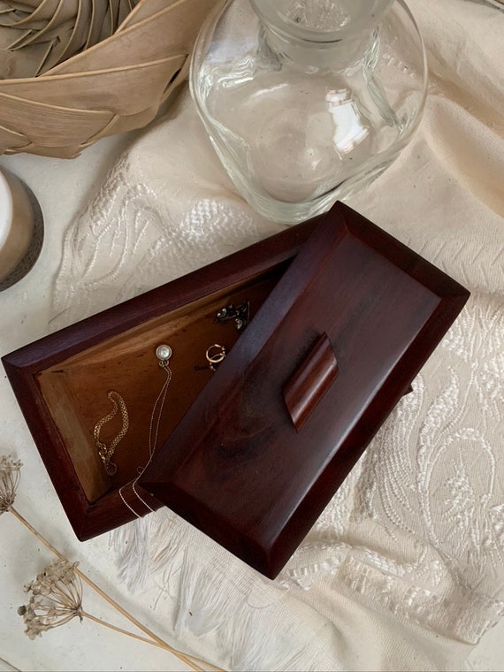 Minimalist Wooden box, Dark Mahogany polished, So… - image 7