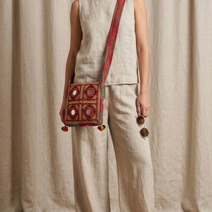 VINTAGE BANJARA BAG, Hand embroidered bag from Gujarat India. image 4