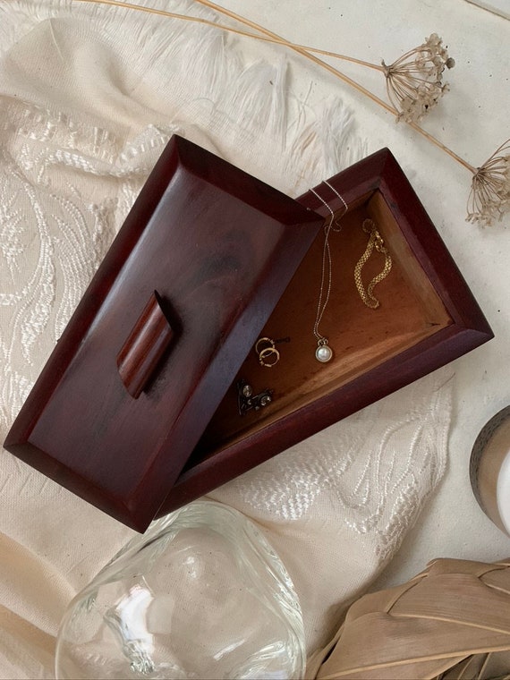 Minimalist Wooden box, Dark Mahogany polished, So… - image 2