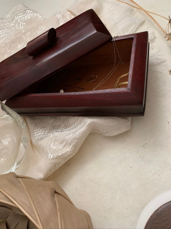 Minimalist Wooden box, Dark Mahogany polished, So… - image 6
