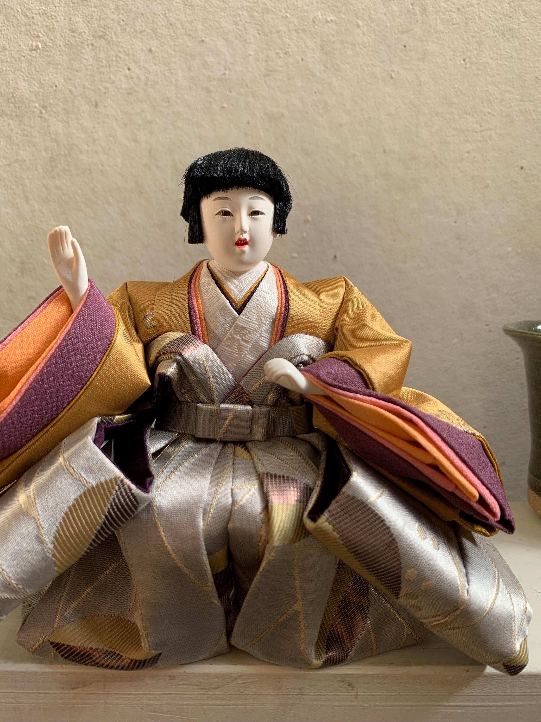 JAPANESE TRADITIONAL DOLL, Original Hina Ningyo Matsuri Doll, Hand