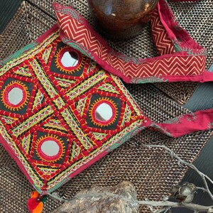 VINTAGE BANJARA BAG, Hand embroidered bag from Gujarat India. image 8