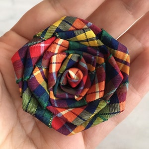 Broche/prendedor/tallo/pinza para el cabello con cinta de tartán de Buchanan
