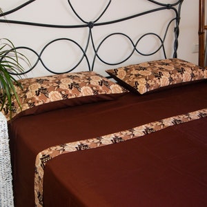 Chocolate and Flowers Sheet Set image 1