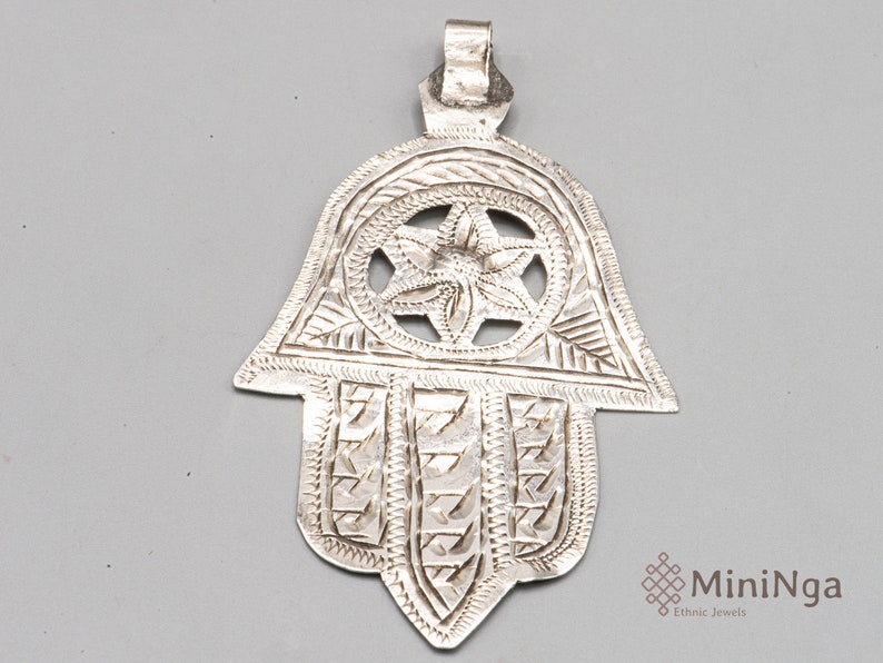 USA wholesale store Morocco Antique silver hamsa amulet
