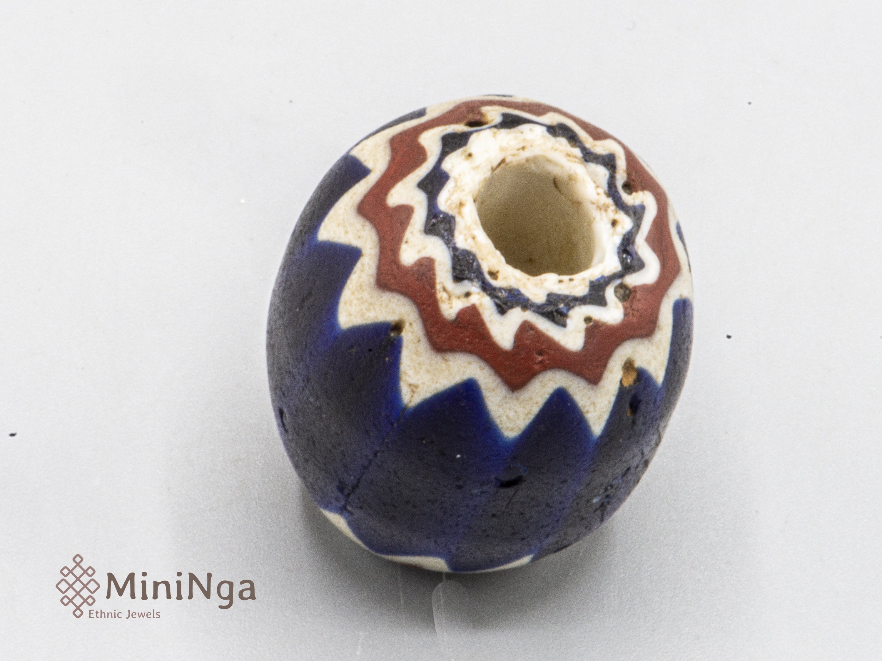 7 Perles Chevron amulettes africaines - Art africain 7 Perles Chevron amulettes africaines - Art africain