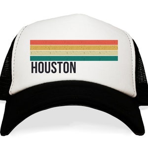 Houston Hat. Modern Texas Baseball Cap. Texas Trip Gift Apparel. Unique TX Native Ballcap. Unique Souvenir Present. Modern Hat