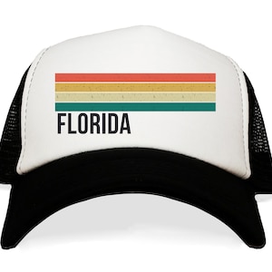 Florida Hat. Modern Floridian Baseball Cap. Beach Trip Gift Apparel. Unique Florida Native Ballcap. Unique Ocean Trip Present. Modern Hat