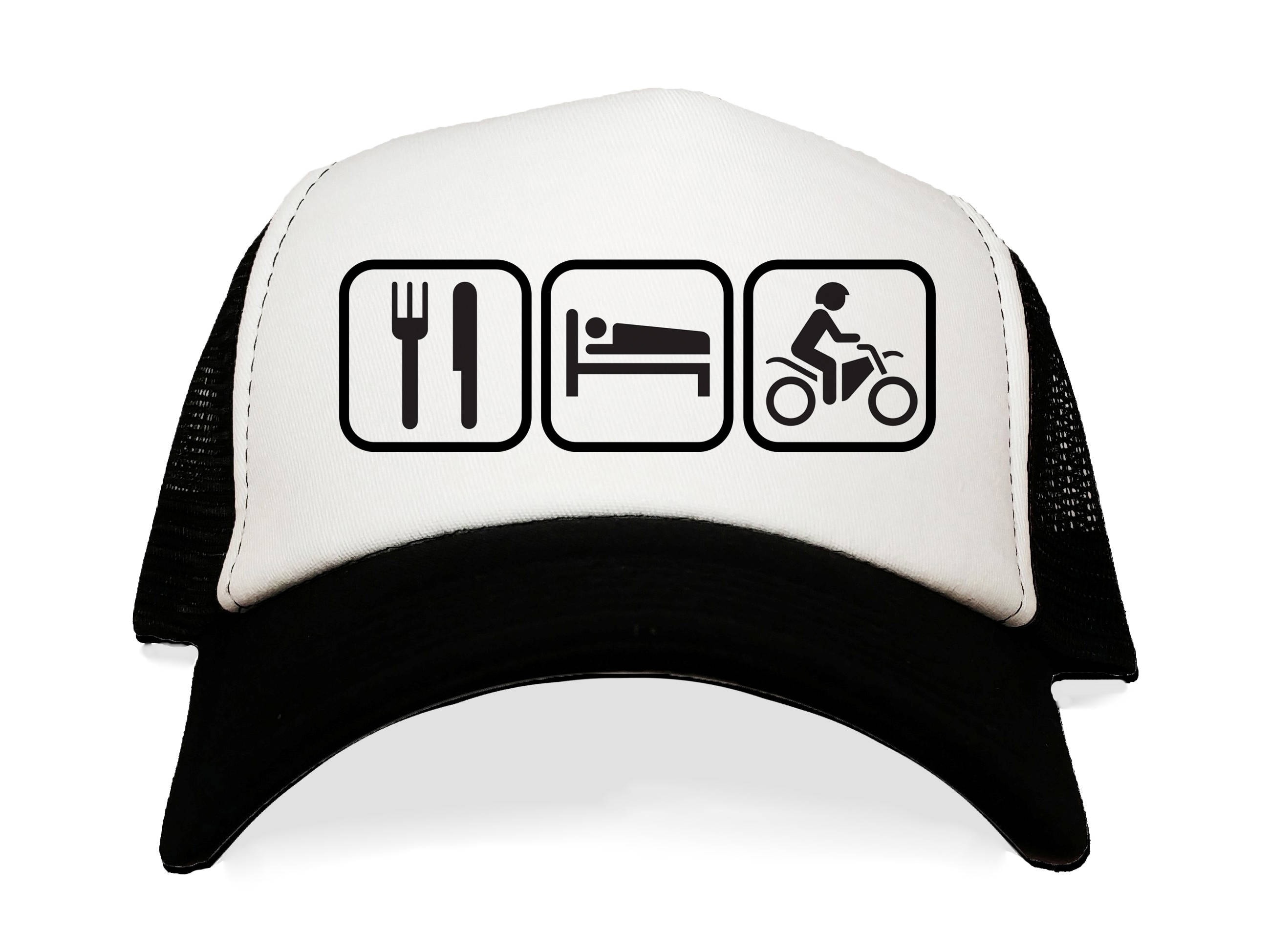 Motorcycle Trucker Hat. Motorbike 