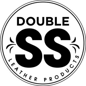 May include: Black and white logo with the text "DOUBLE SS LEATHER PRODUCTS" in a circle.