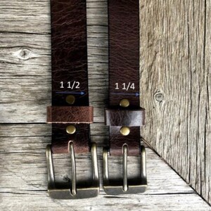 1.5" Antique Chocolate Leather Belt, Handmade Belt, Unisex Leather Belt ...