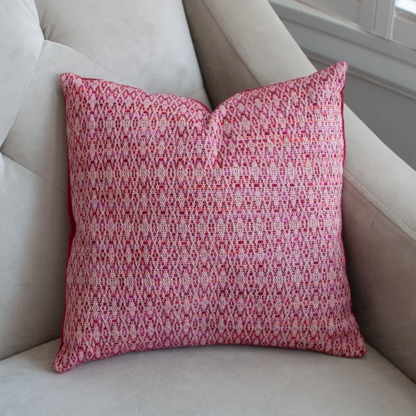 Handwoven pillow cover, decorative throw pillow cover