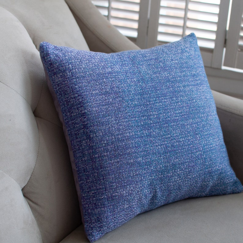 Handwoven pillow cover, decorative throw pillow cover image 1