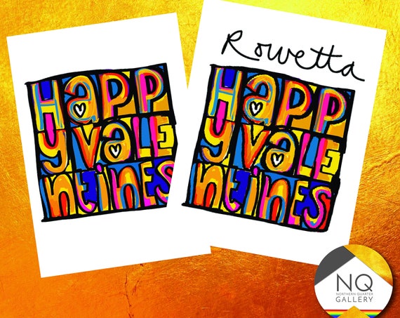 Happy Mondays inspired Valentines Greeting Card