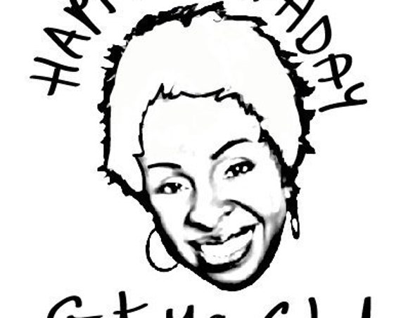 Gladys Knight get ya glad rags on Birthday Greeting Card which can be personalised