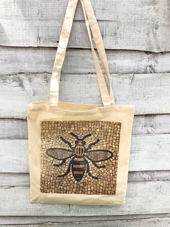 Manchester Mosaic Bee Tote Bag