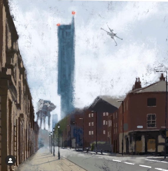 Manchester Strikes Back Digital Painting