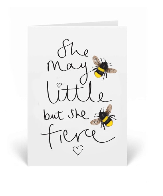 She May Be Fierce Greeting Card