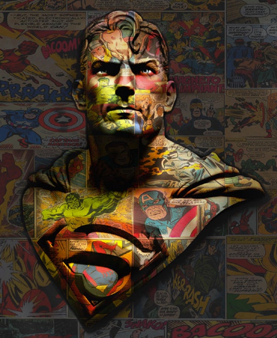 Superman Print By Dirty Hans