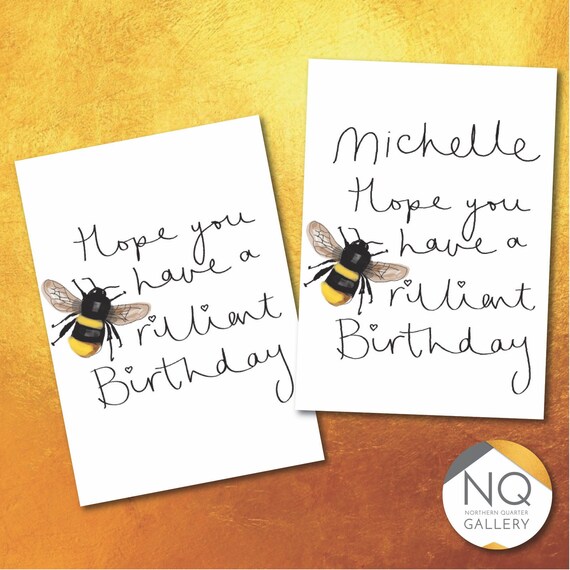 Brilliant Birthday Greeting card that can be personalised