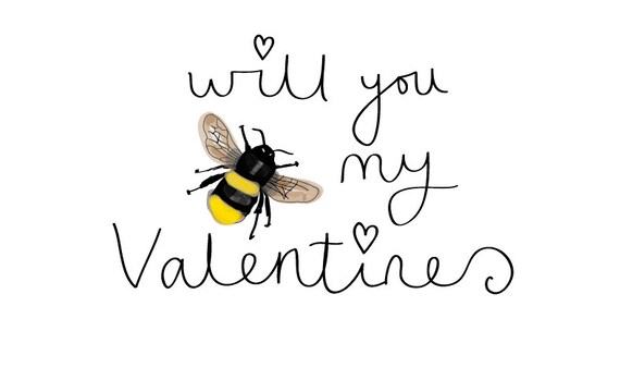Will you Be my valentines Greeting card that can be personalised