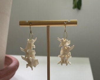 Minimalistische Schlangen Wirbel Ohrringe