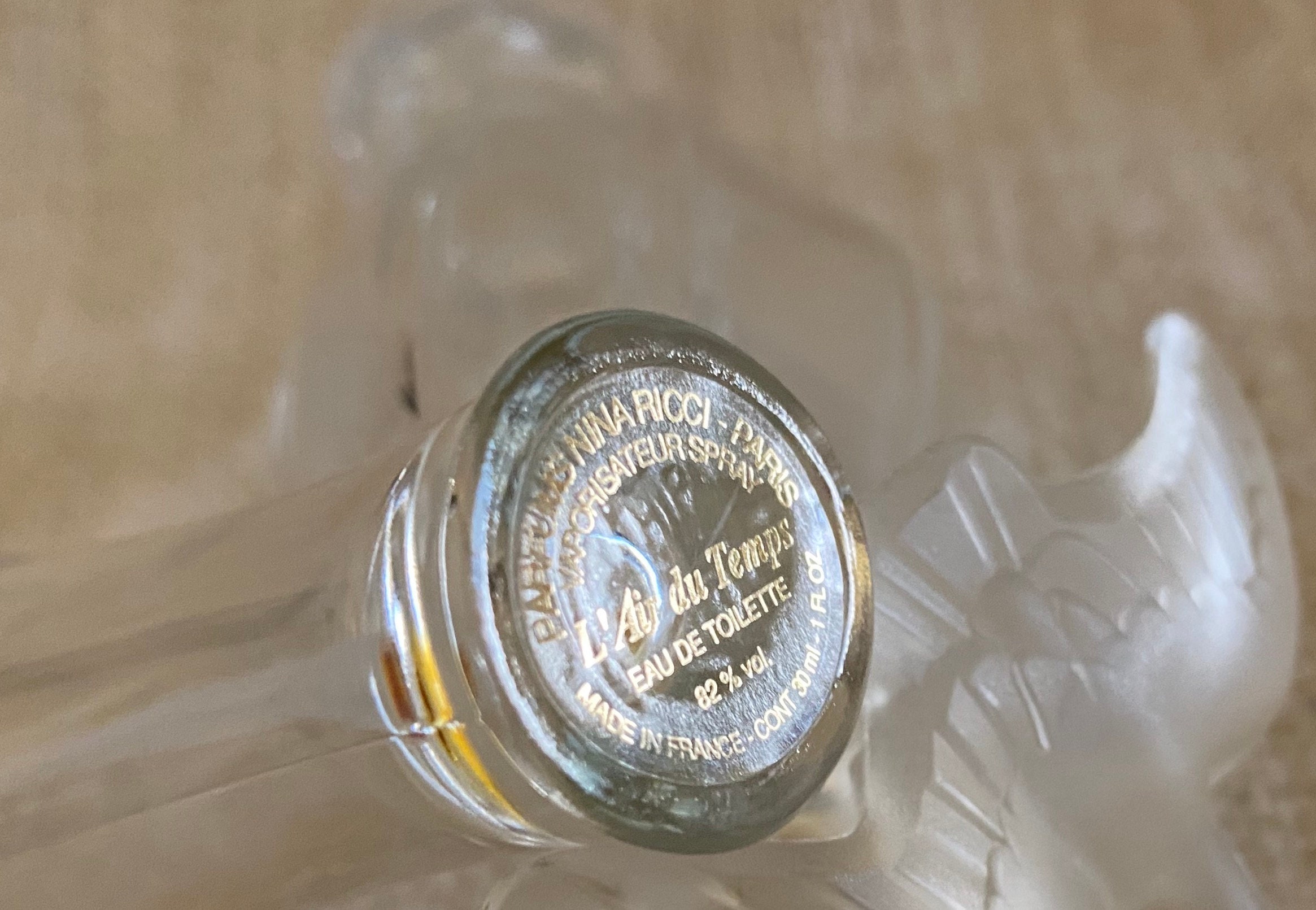 NINA RICCI「L'Air du Temps」の空の香水ボトル 2 個セット - 100 ml