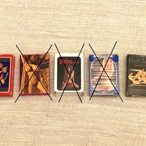 Vintage Pin-Up Nude Playing Cards – Adults Only | Paper Deck | Choose from Available Sets | 1 Deck per Listing