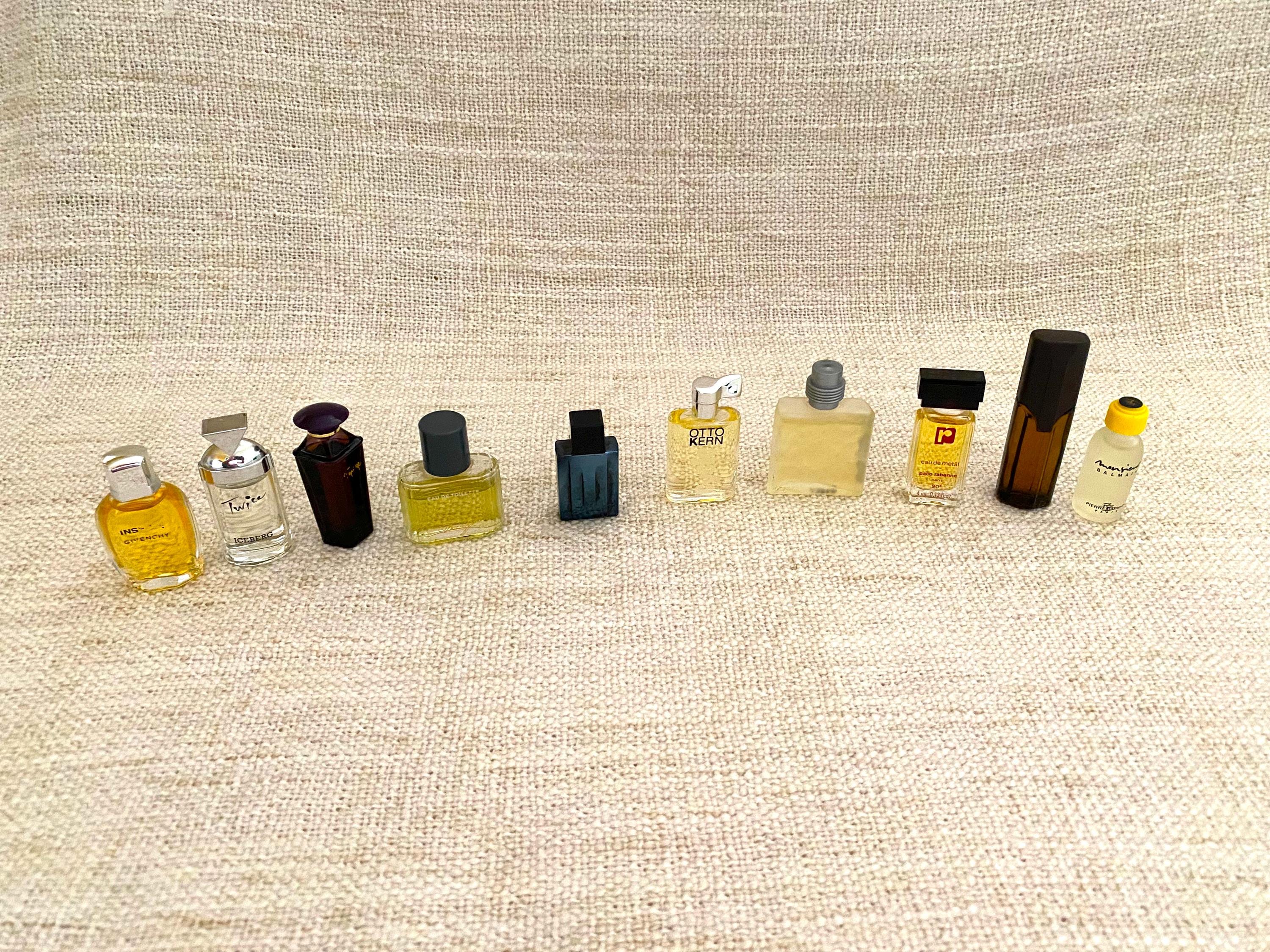 香水ミニボトルまとめ売り10個 ヴィンテージミニ香水ミニチュアセット - 61個、10個のオリジナルミニ