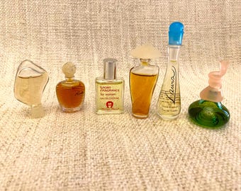 Coffret Flacons de Parfum - 51, 6 flacons Miniatures : Rumba, Aigner, Laura, et autres parfums.