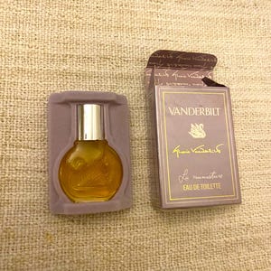 Vintage Miniature Eau de Toilette VANDERBILT 6.5ml | La Miniature | 83% Vol | Paris New York | Rare Perfume Collectible | 80s French Scent