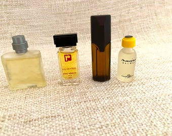 ヴィンテージミニ香水ミニチュアセット - 61個、10個のオリジナルミニ