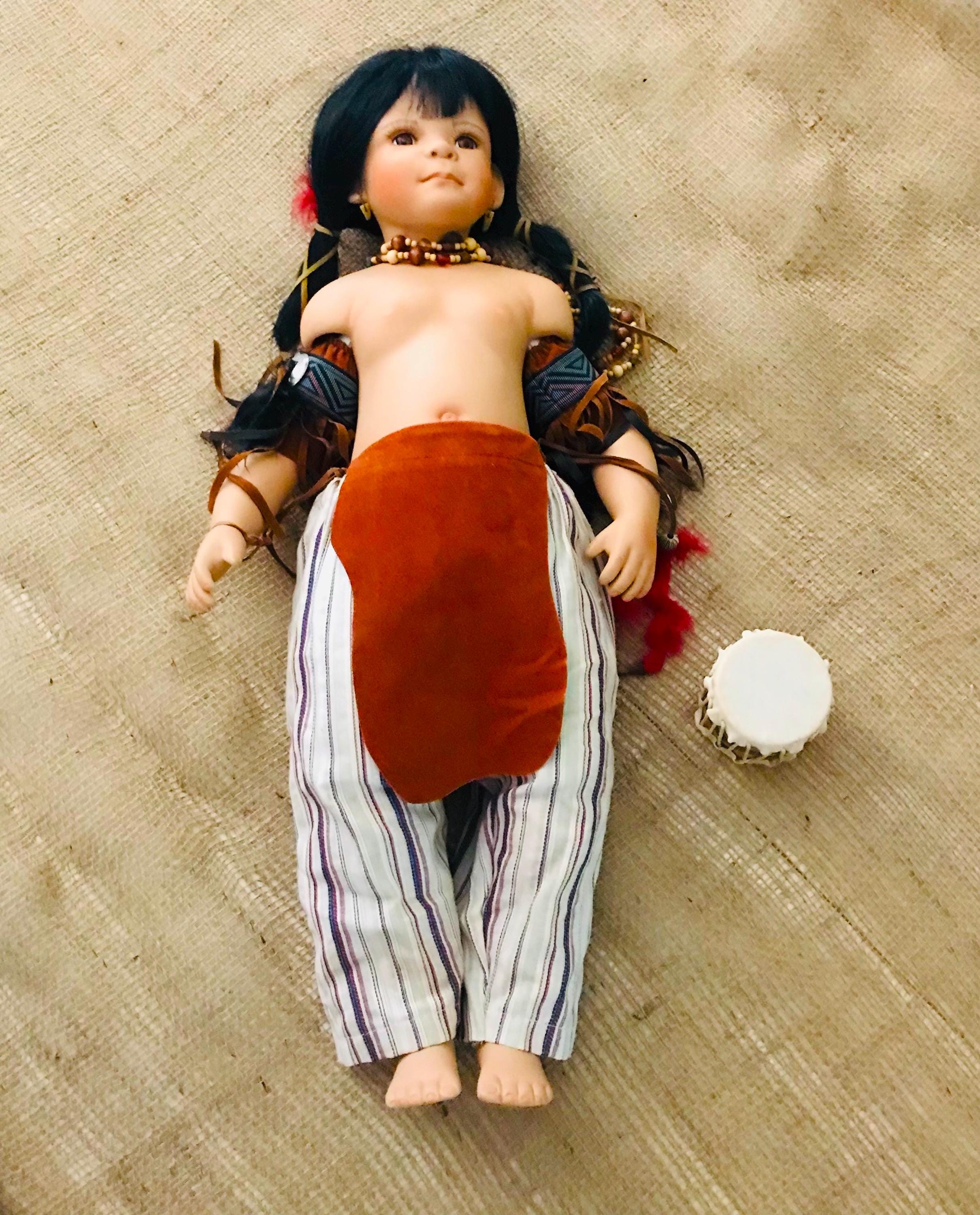 Poupée d'artiste en porcelaine - 65cm - Rare et numérotée