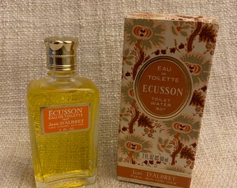 Vintage Écusson Orlane / Jean d'Albret 1947 EAU DE TOILETTE , 2 fl oz 60 ml.