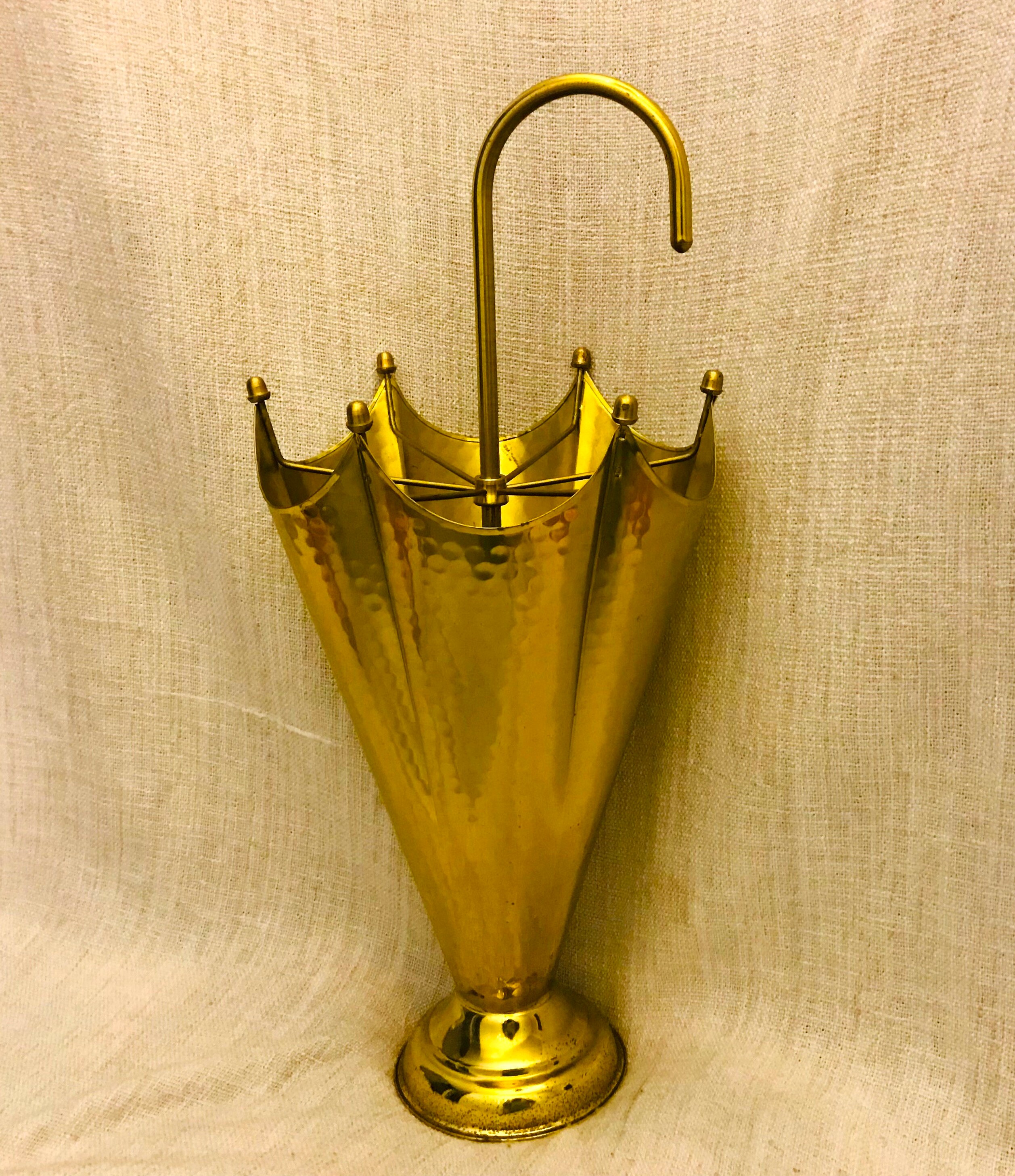 Vintage brass umbrella stand no. 05 Etsy