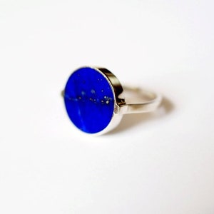 Silber und Lapis Lazuli Ring, Lapis Ring, 925 Sterling Silber und Lapis Ring, Statement Ring, Lapis Ring, Silberring