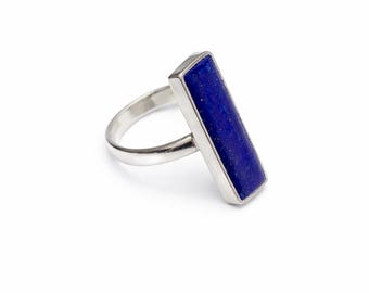 Handmade Lapis Lazuli 925 Sterling Silver Ring - Afghan Artisan Crafted